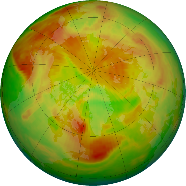 Arctic ozone map for 23 May 1982